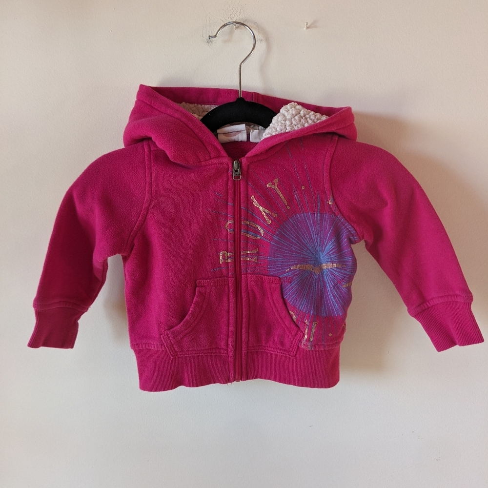 Roxy Baby Pink Hoodie 6-9 M